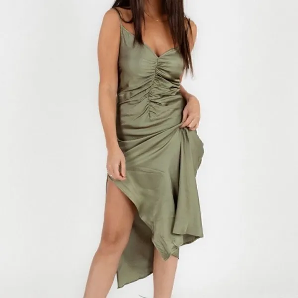 ASTR The Label Olive Green MIDI Dress(Size Small) - Image 3