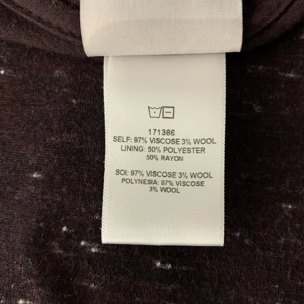 Dolan Left Coast Maroon Tunic Small Short Sleeve Boho Casual - Image 8