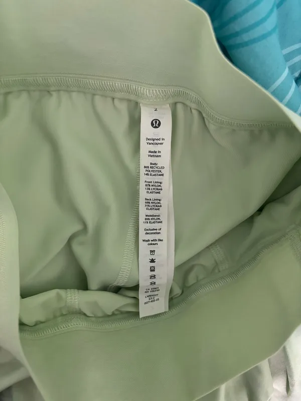 Lululemon Mint Green Court Rival HR Skirt Long - Image 4
