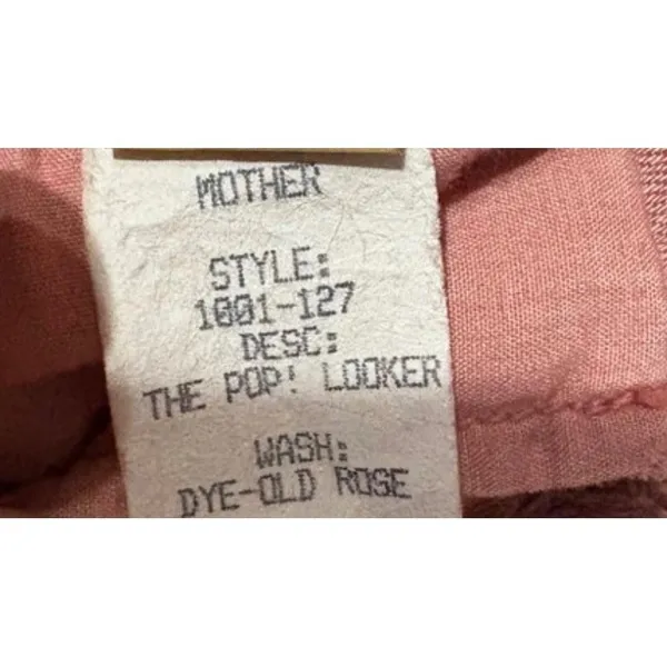 MOTHER The Looker Pop! Skinny Jeans Pink Size 26 - Image 5