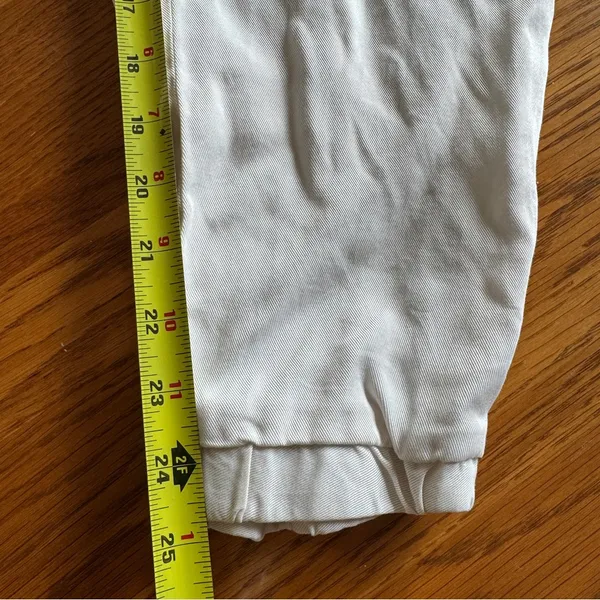 Banana Republic Rayon Paper bag Jogger Pants Ivory Women’s‎ Size M Medium - Image 7