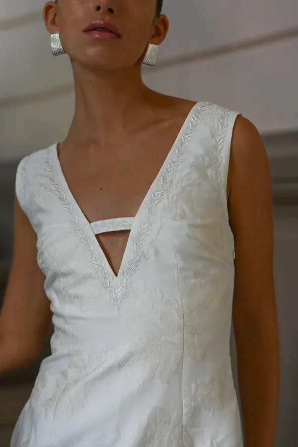 Yellow The Label Brynlee Mini Dress - Bridal Dress - Image 2