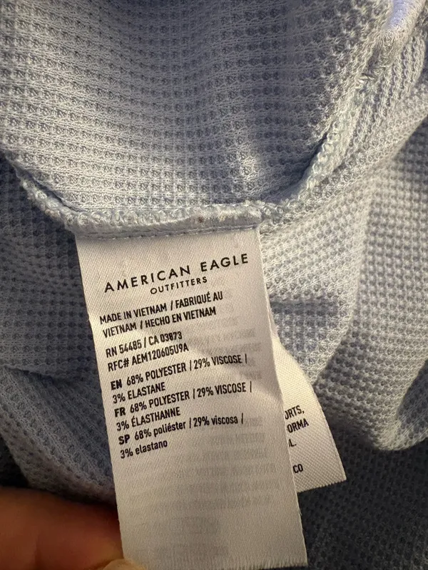 American Eagle High Low Turtle Neck Long Sleeve Top - Image 4