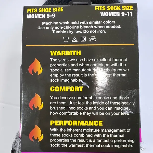 Escape Heat Insulated Thermal Socks Women 9 11 Gray Black Aqua‎ Stripe Cozy Warm - Image 7
