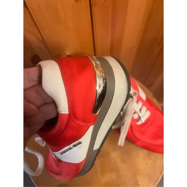 Orange/White Michael Kors Allie Model Sneakers Women'S Size Us 6.5m - Image 14