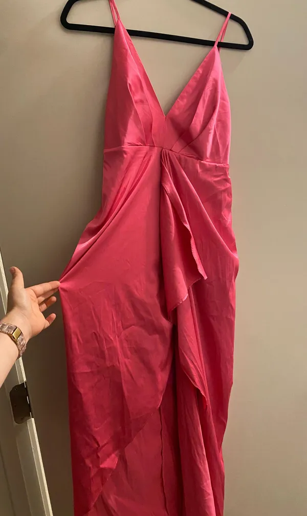 Lulus Pink Satin Dress - Image 2