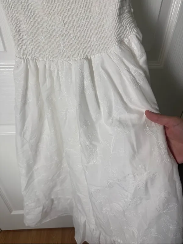 Reformation Laurine Dress in Ivory XS - Image 3