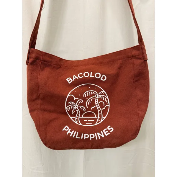 Canvas Crossbody Tote Brown - Image 2