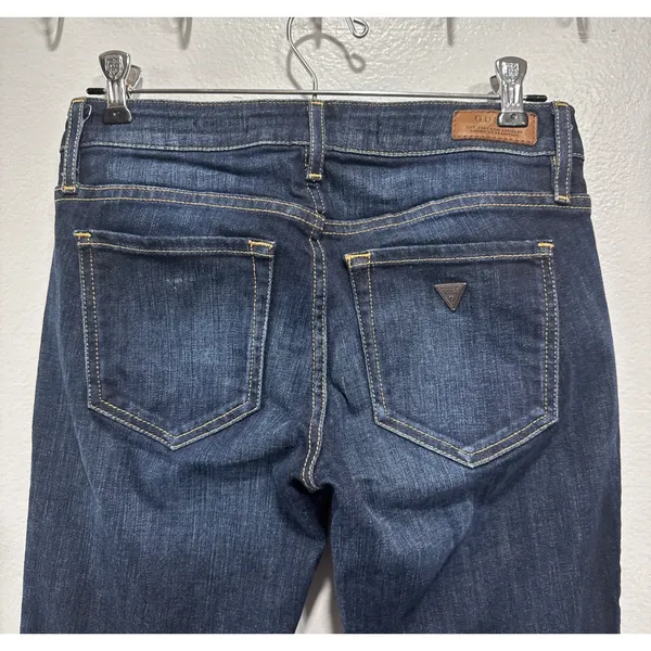 Guess Jeans Womens 26 Boot Low Rise Dark Wash Denim Pants Ranch Casual Cowgirl - Image 6
