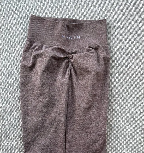NVGTN Leggings Scrunch Seamless brown speckled - Image 2