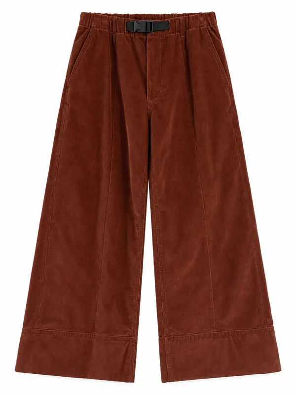 The North Face Corduroy Pants Womens Small Brown Belted Wide Leg - Image 2