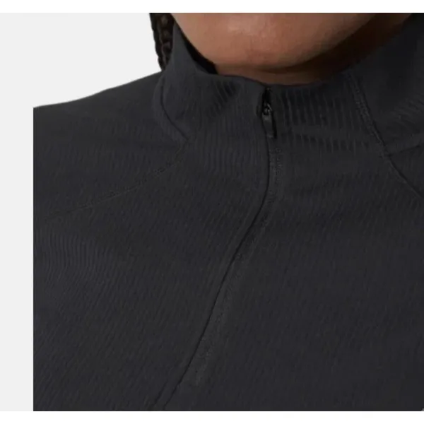 Mondetta 1/4 Zip Active Ribbed Top Black Women's Size M Activewear - Image 3