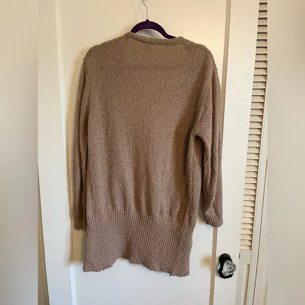 Warm and cozy cardigan Tan Size L - Image 3