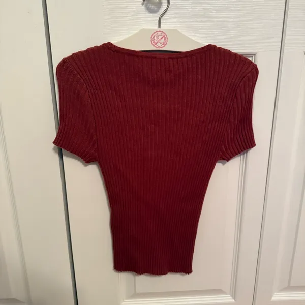 Abercrombie & Fitch Short Sleeve Cardi in Brown - Image 3