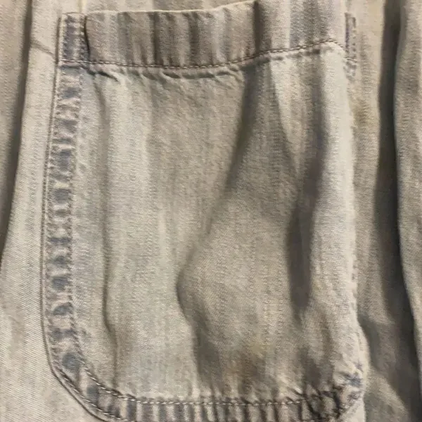 Rails Denim & Plaid Button Down Sleeveless Top - Image 3