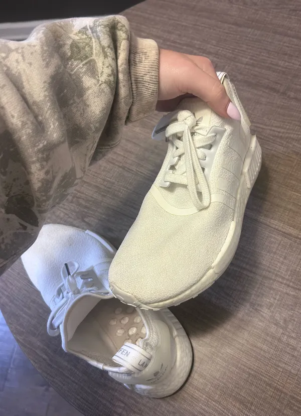 White Adidas NMD Sneakers  - Image 3