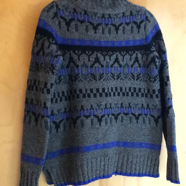 Madewell Ice Blue Fair isle Turtleneck Sweater - Image 8