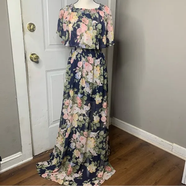 Show me Your mumu hacienda multi way maxi‎ bridesmaids dress party blossom small - Image 3