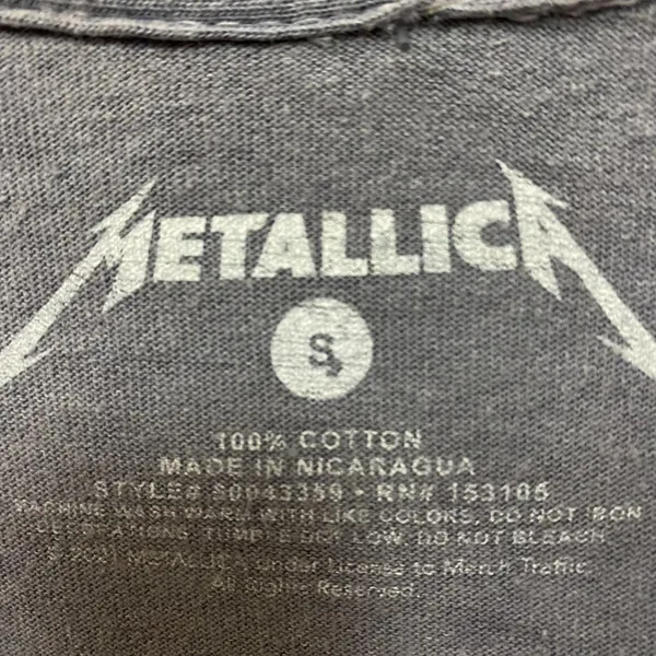 Metallica Norcal distressed purple Rock Tshirt size small - Image 4
