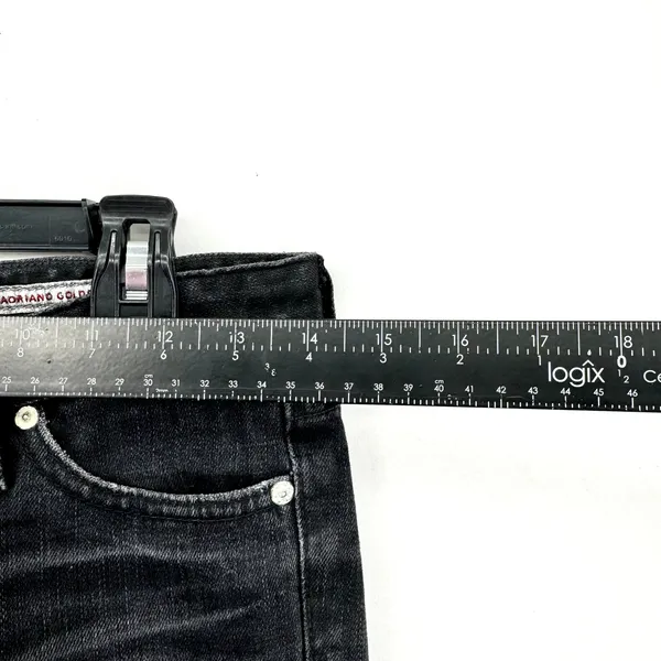 Adriano Goldschmied Silk Cigarette Skinny Black‎ Cropped Jeans Size 25R - Image 6