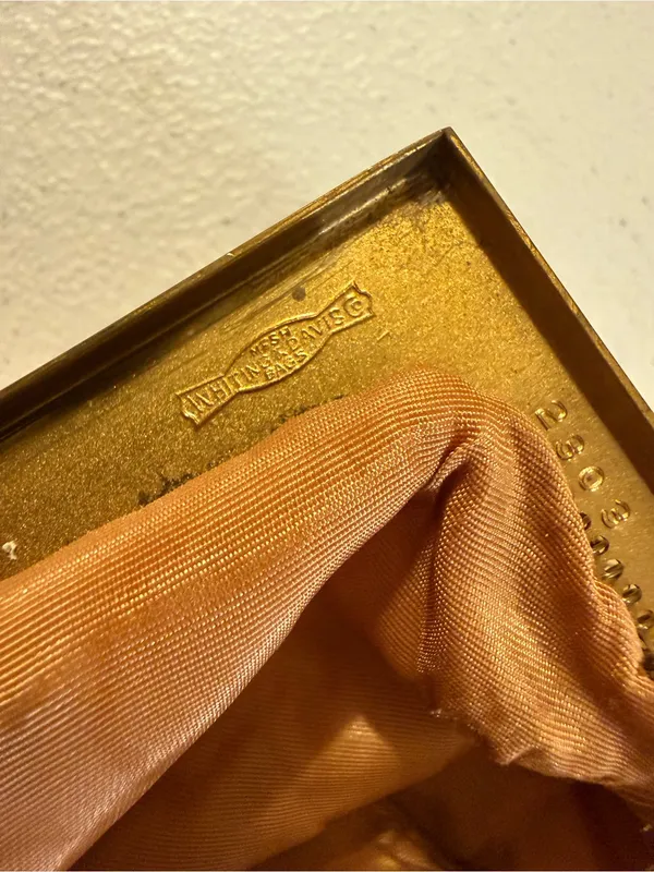 Vintage Whiting & Davis Metallic Gold Mesh Evening Bag Clutch Coin Purse USA - Image 6