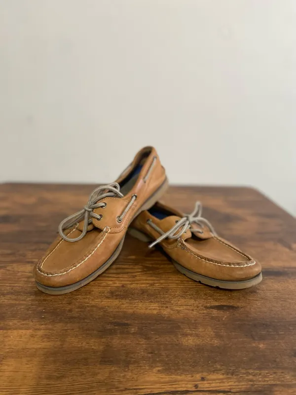 Sperry Men's Chestnut Brown Leather Boat Shoes - Image 2