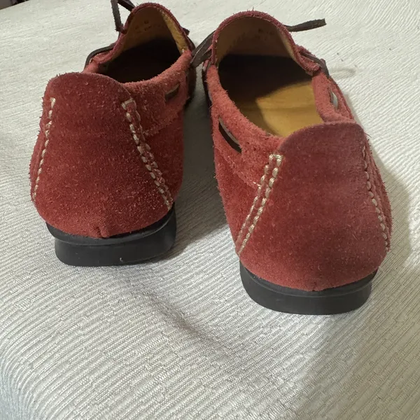 Cole Haan Red suede shoes Flats Loafers womens sz 5.5 M Comfort Slip On - Image 6