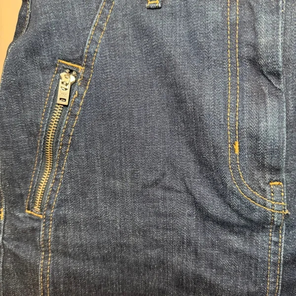 Pilcro Anthropologie Polished Denim Mini‎ Skirt Dark Wash Size 6 - Image 8