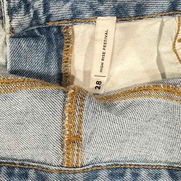 Pacsun High Rise Festival Colorblock Shorts Women’s 28 - Image 4