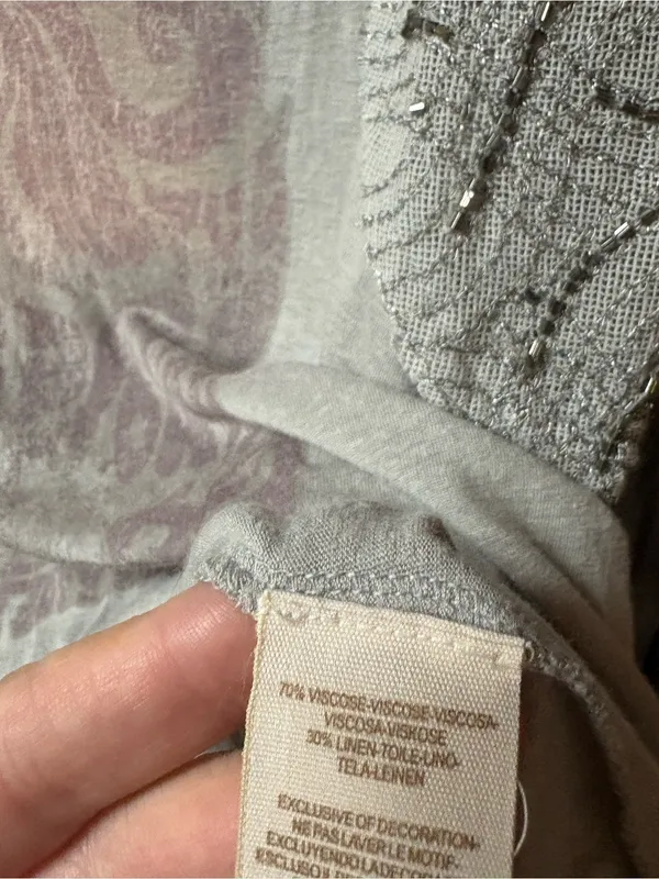 WE THE FREE MEDIUM ✨ boho tee gray VGUC - Image 3