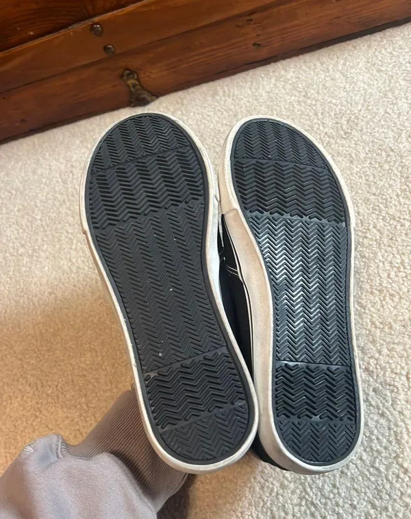 Black Casual Slip Ons Size 7 - Image 3