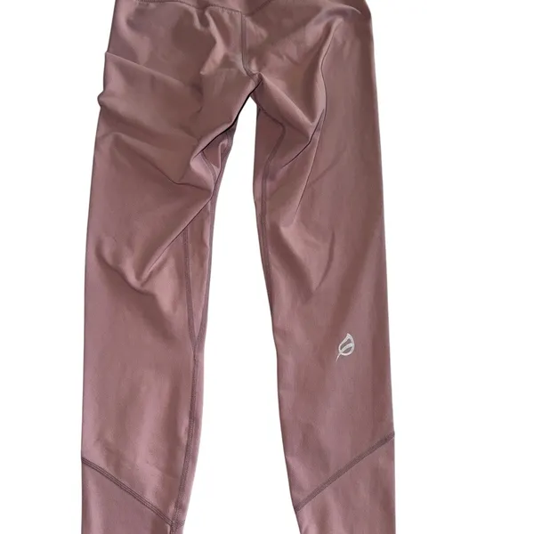 Ptula Womens High Waisted Activewear‎ Leggings Dusty Rose Mauve Size Extra Small - Image 2
