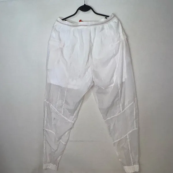Gymshark Women's White Nylon Jogger Pants M Activewear Lightweight Pockets - Image 15