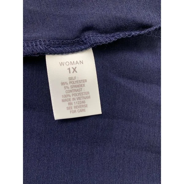 Roz & Ali Women's Navy Blue Blouse - Image 6
