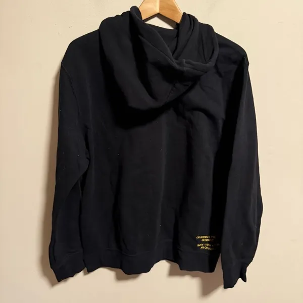 Disney x H&M Black Gold Motif Pullover Hoodie- Size Medium - Image 5