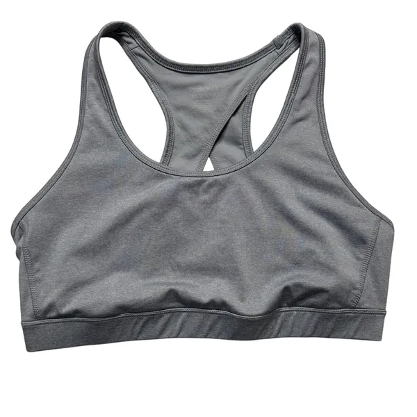 Reebok Light Gray Sports Bra Moisture Wicking Sz XL - Image 3