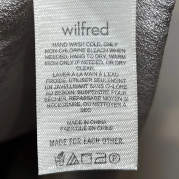 Aritzia Wilfred Bellow Dress 12 Ruched Bodice‎ Midi Bias Cut Gray Smocked Back - Image 11