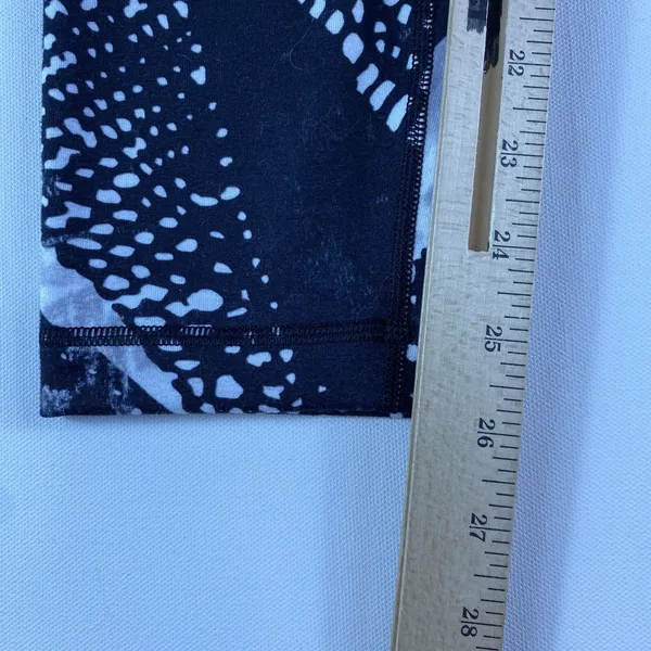 Lululemon Leggings Womens 6 Wunder Under High Rise Mist White Black LW6H08S SMWK - Image 7