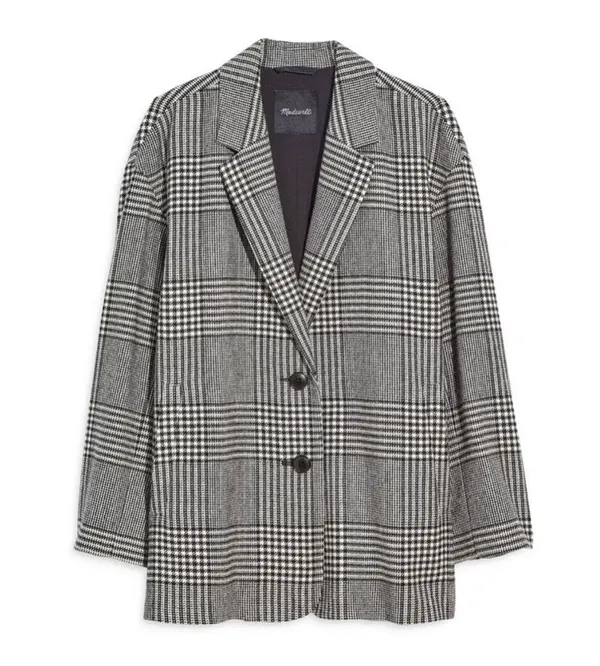 Madewell Oversized Plaid Blazer - Image 2