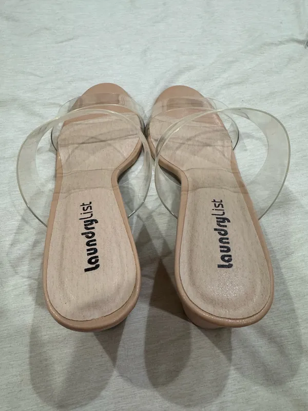 LaundryList clear/nude Heels Size 10 - Image 3
