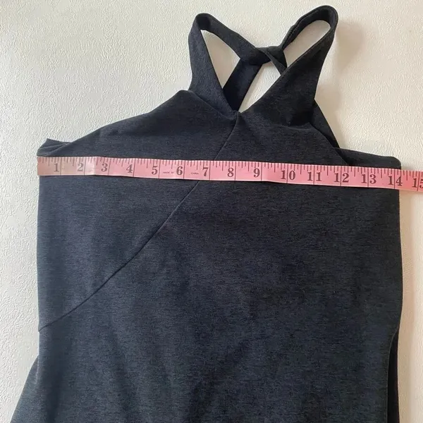 Beyond Yoga Black Halter Bodycon Mini Dress Open Back Size Small - Image 5