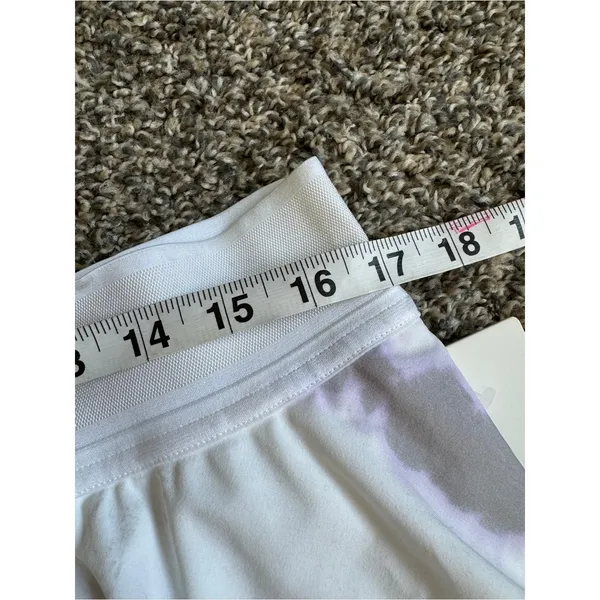 Lululemon White Purple Tie Dye Sporty Mini Skirt Skort Womens 14 Athletic Casual - Image 6