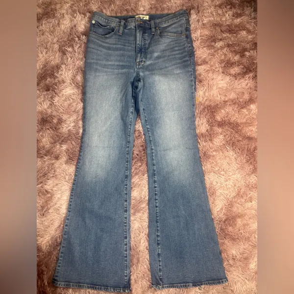 Madewell Skinny Flare Jeans in Fairson Wash Size 30 - Image 4