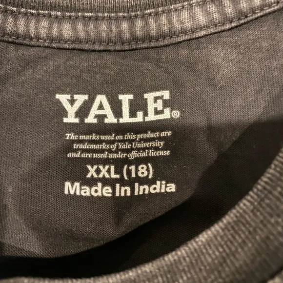 2 -Yale t shirts one gray one navy NWT Boys size 18 - Image 8
