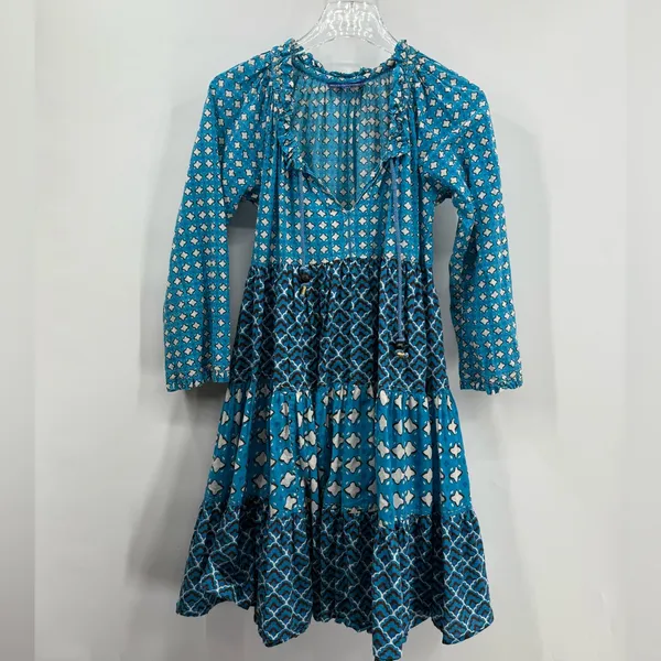 Tuckernuck Ro's Garden Sonia Short Dress,‎ Blue Celia size xs - Image 2