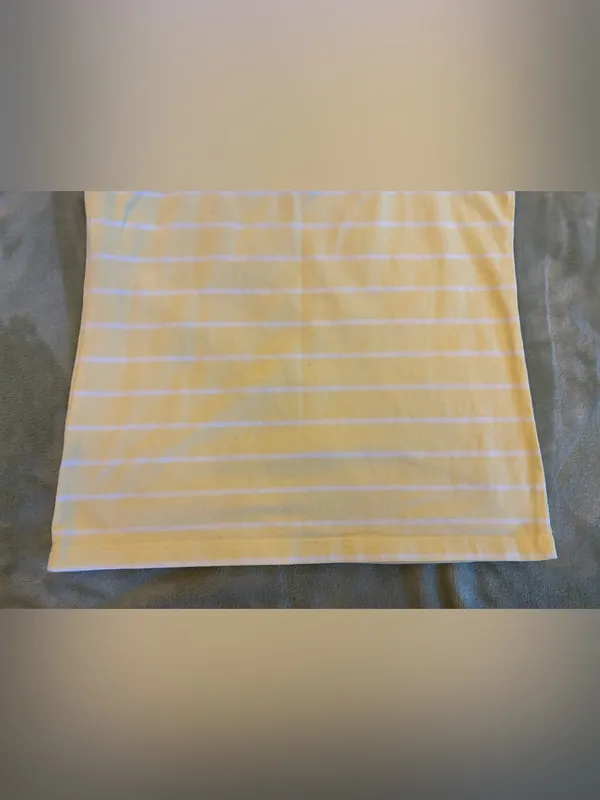 Women’s Forever 21 Brand Yellow Stripe Spaghetti Strap Tank Top - Size Medium - Image 5