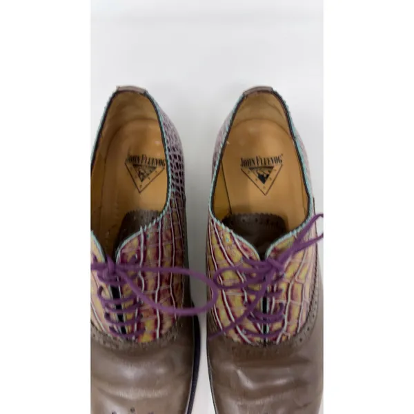 John Fluevog city Angels Damascus classic brogued Oxford sz 10.5 - Image 3