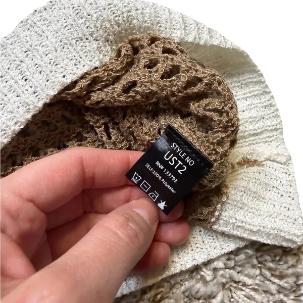 ✨ POL Oversized Open Knit Hooded Sweater Pullover‎ S ✨ - Image 4