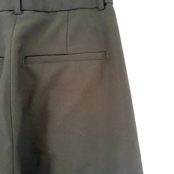 Abercrombie & Fitch Sloane Tailored Wide Leg Pants Black Pleated High‎ Rise 28/6 - Image 7