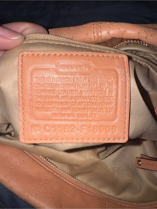 Coach Brooke Perforated Leather Convertible Hobo / Shoulder Bag — Style F16908 - Image 5
